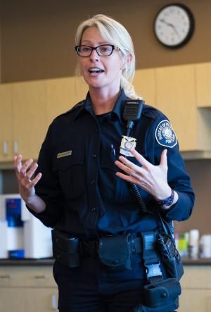 Red Means Help – Portland Police Officer Natasha Haunsperger Presents Novel Communication Tool for Human Trafficking Victims