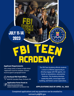 2023 FBI Teen Academy
